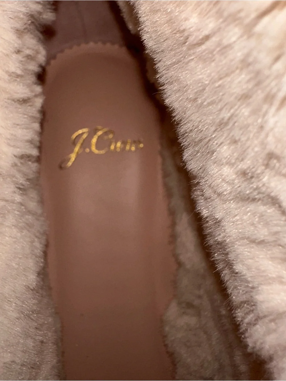 J.Crew Faux Fur Lined Brown Leather Lace Up Nordic Hiking Boots Size 8.5